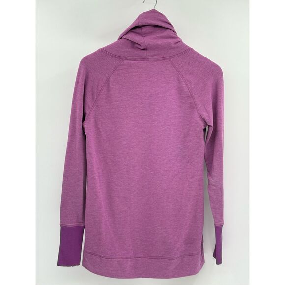 Athleta Sweatshirt‎ Cowl Neck Women Small Purple Pullover Tranquility - Picture 8 of 9